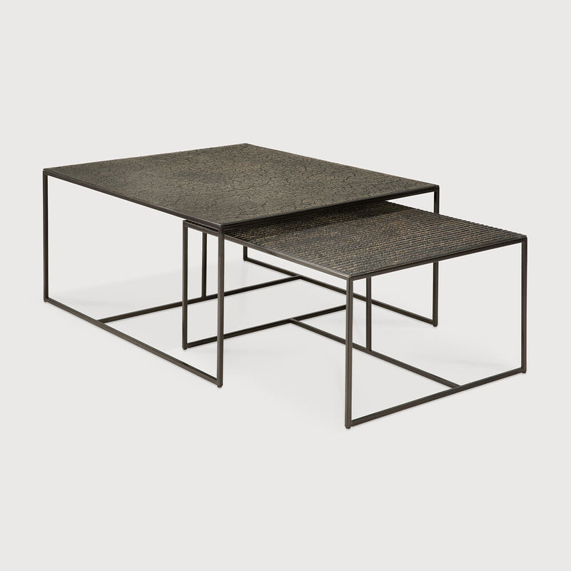 Pentagon Nesting Coffee Table Set by Ethnicraft