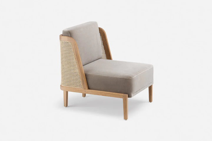 Throne Lounge Chair with Rattan by Autoban by De La Espada