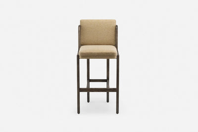Throne Upholstered Barstool with Rattan by Autoban for De La Espada
