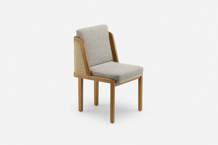 Throne Dining Chair with Rattan by Autoban by De La Espada