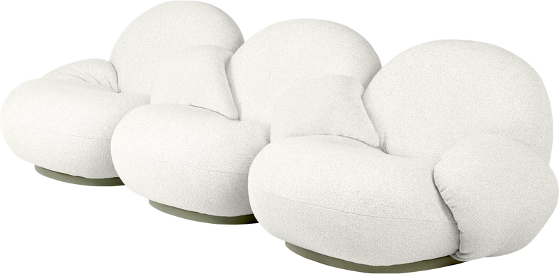 Pacha 3-Seater Outdoor Sofa with Armrest by Gubi