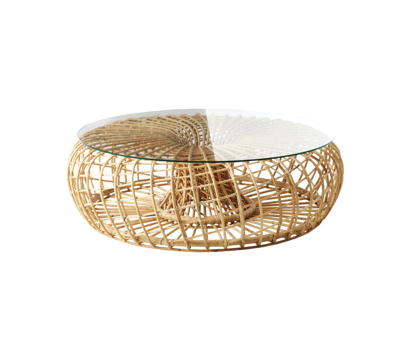 Nest Indoor Coffee Table/Footstool Rattan, Natural by Cane-line