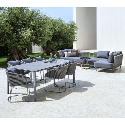Moments 2-seater Outdoor sofa, left module, incl. Grey cushion set by Cane-line