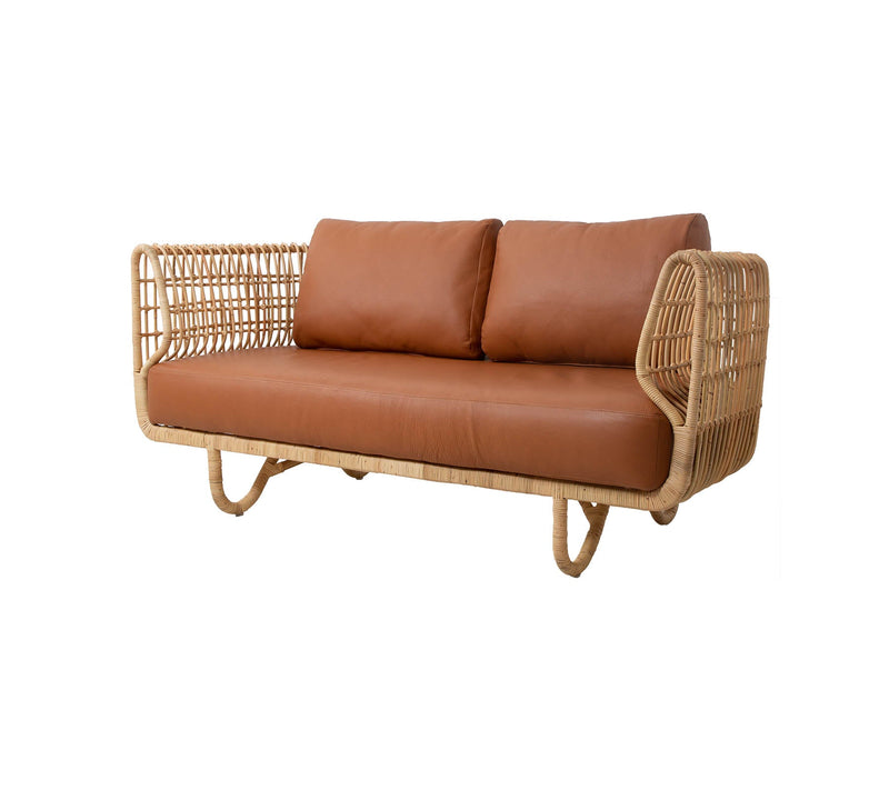 Nest Indoor 2-Seater Sofa Rattan, Natural by Cane-line