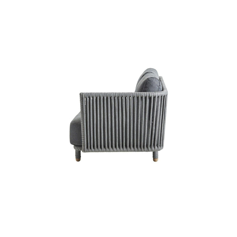 Moments 2-seater Outdoor sofa, left module, incl. Grey cushion set by Cane-line