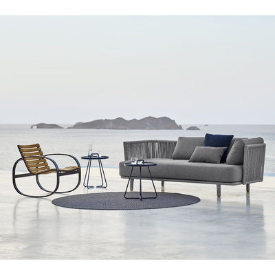 Moments 3-seater Outdoor Sofa, incl. Grey cushion set by Cane-Line