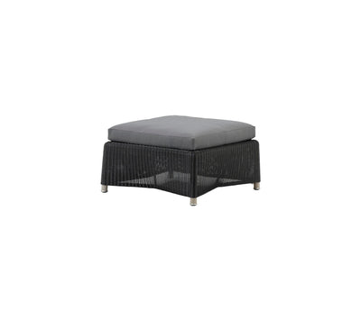 Diamond Outdoor Footstool Cane-line Weave, Graphite by Cane-line