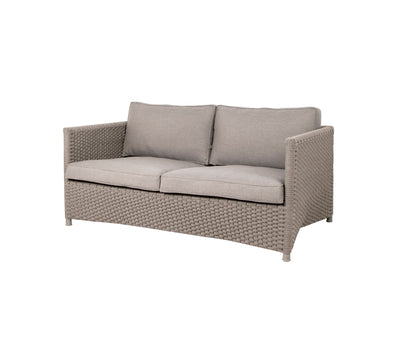 Diamond 2-Seater Outdoor Sofa Included Cushion Set Cane-line Soft Rope, Taupe by Cane-line