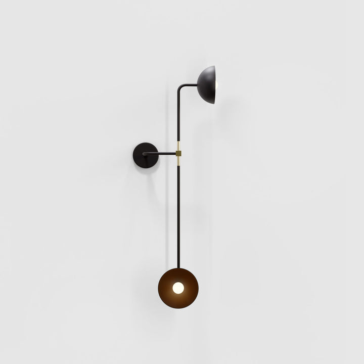 Beaubien Double Shade Wall Lamp by Lambert & Fils