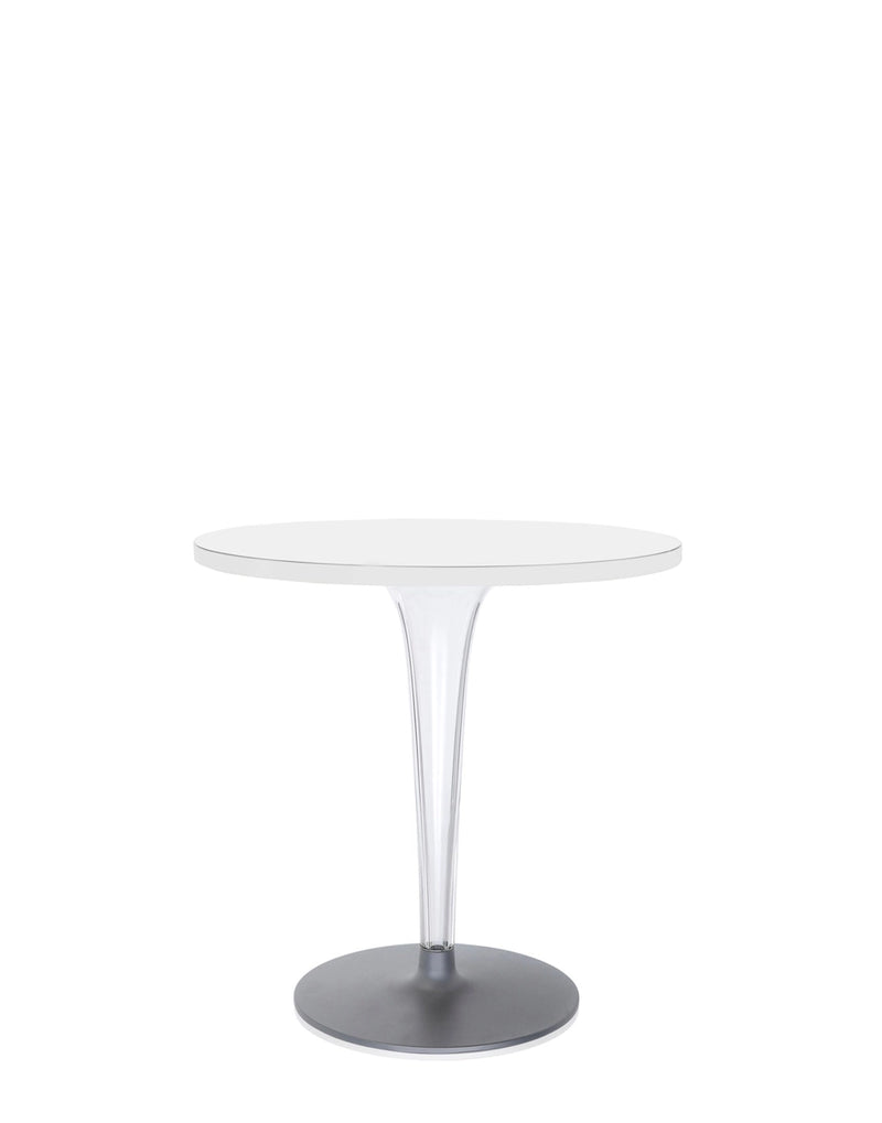 Toptop Round Cafe Table with Rounded Leg and Rounded Base by Kartell