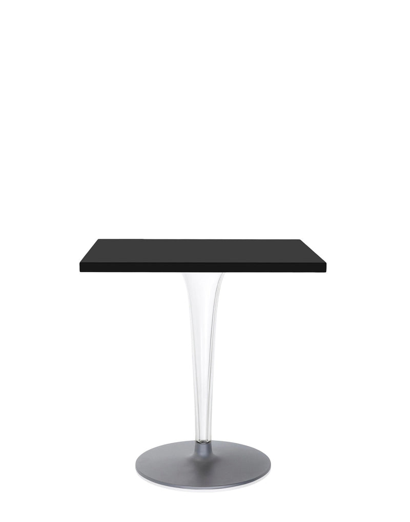 Toptop Square Cafe Table with Rounded Leg and Rounded Base by Kartell