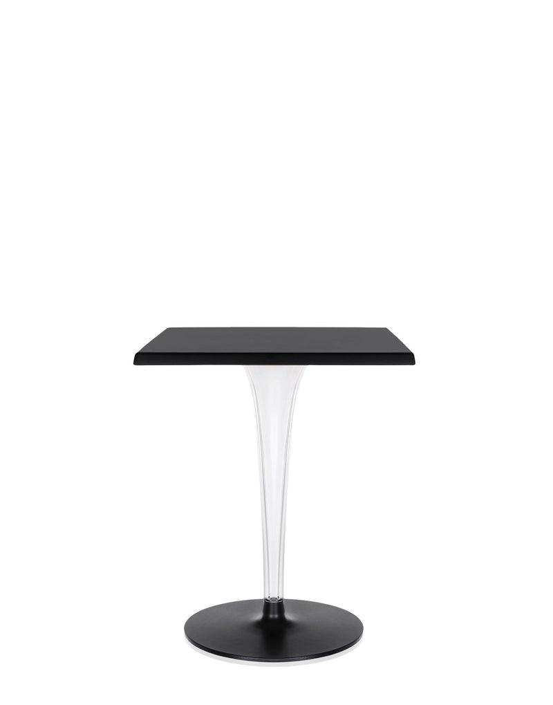 Toptop for Dr.Yes Square Cafe Table with Rounded Leg and Rounded Base by Kartell