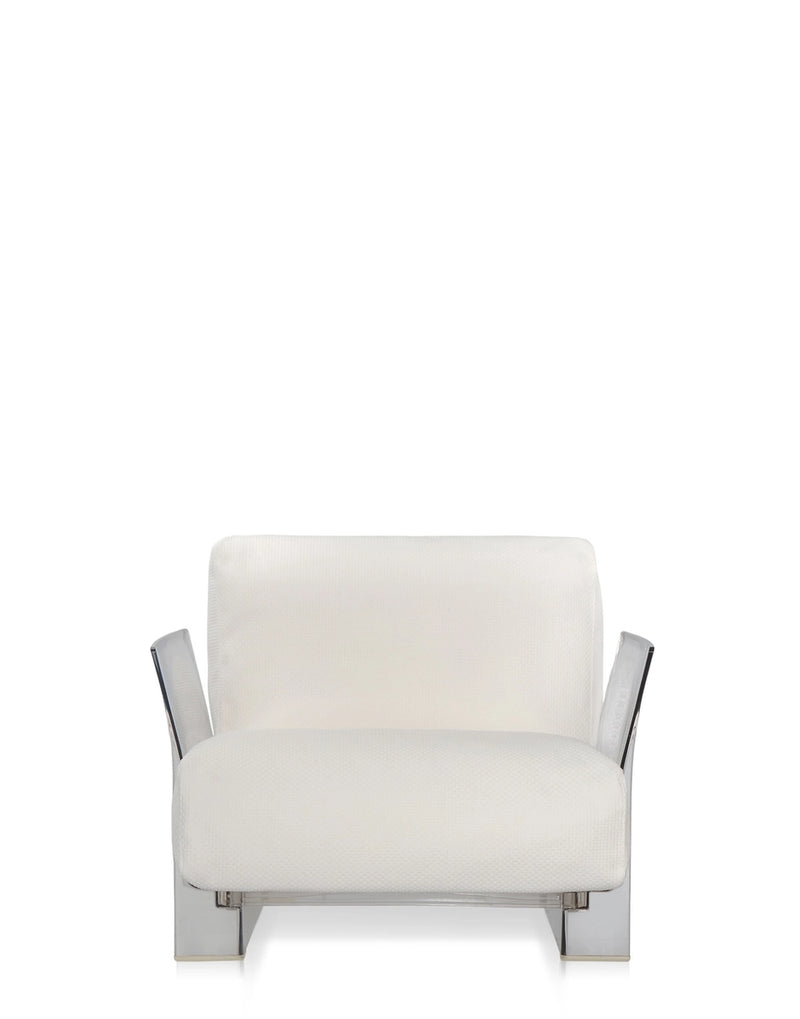 Pop Outdoor Armchair with Ikon Fabric Cushion by Kartell