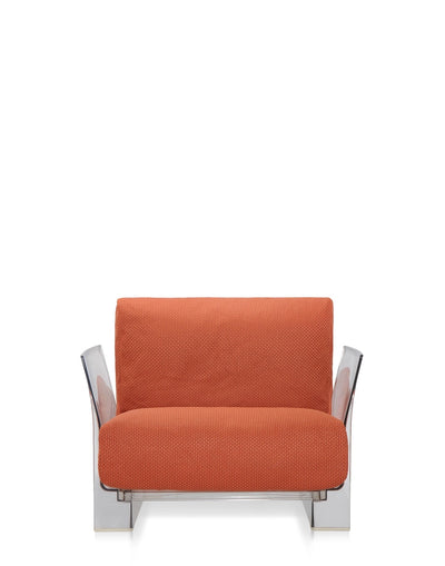 Pop Outdoor Armchair with Ikon Fabric Cushion by Kartell