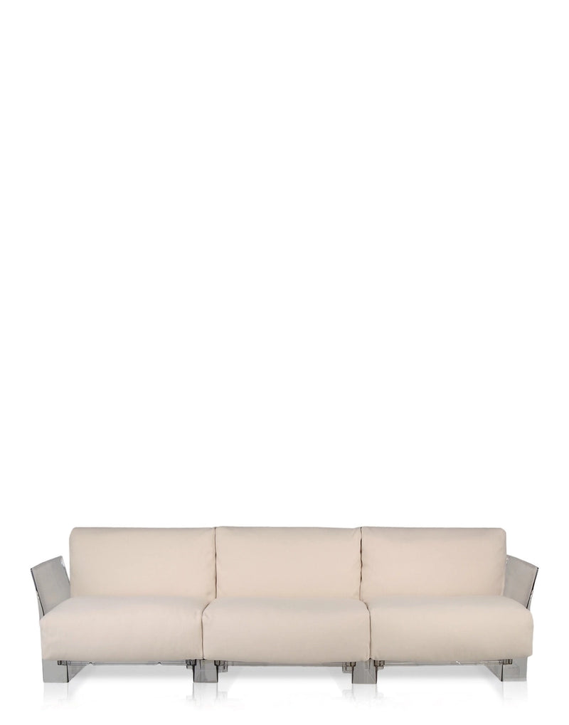 Pop Outdoor 3-Seater Sofa with Cushions by Kartell