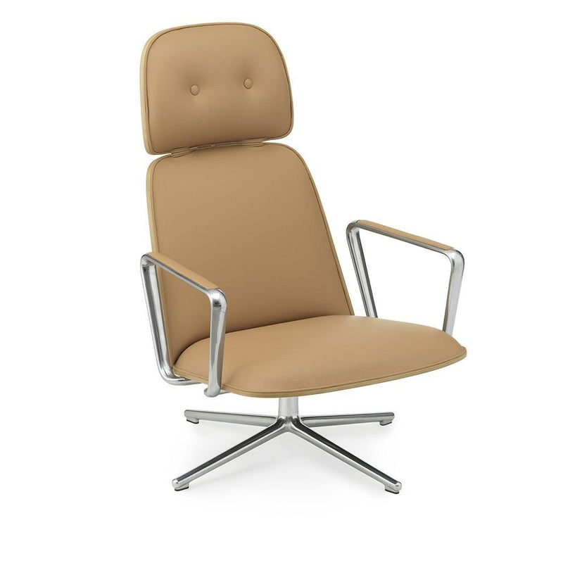 Pad High Back Swivel Lounge Chair by Normann Copenhagen