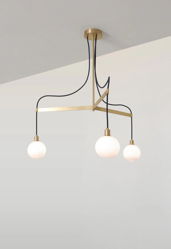 Drape Arm 3 Chandelier by SKLO