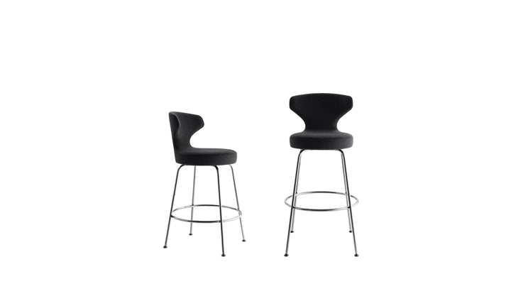 Quick Ship Papilio Bar and Counter Stool by B&B Italia