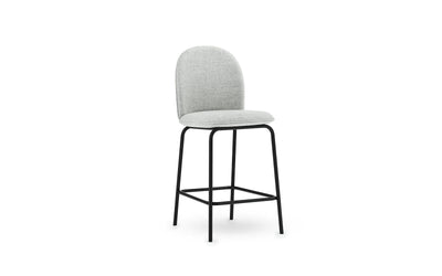Ace 25" Full Upholstery Black Steel, Synergy Bar Chair by Normann Copenhagen