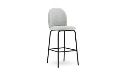 Ace 29" Full Upholstery Black Steel, Synergy Bar Chair by Normann Copenhagen