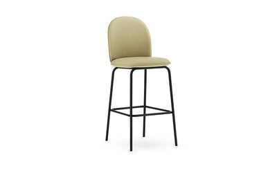 Ace 29" Full Upholstery Black Steel, Ultra Leather Bar Chair by Normann Copenhagen