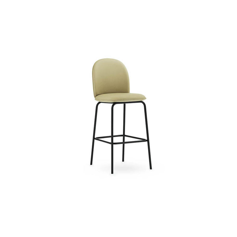 Ace Bar Chair Full Upholstery Black Steel, Ultra Leather by Normann Copenhagen - Additional Image 1