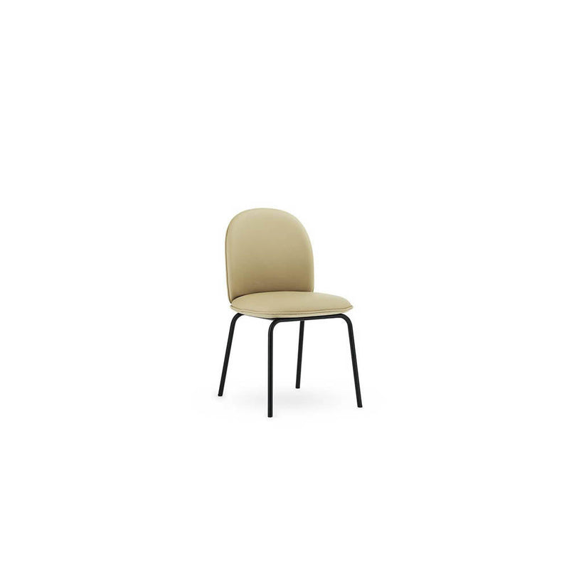 Ace Chair Full Upholstery Black Steel, Ultra Leather by Normann Copenhagen
