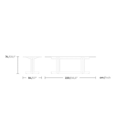 Altar Dining Table 87x37 Inch By Kettal Additional Image - 2