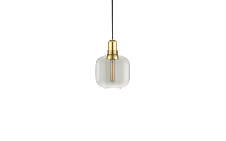 Amp Small smoke/brass Lamp by Normann Copenhagen