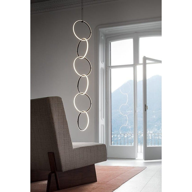 Arrangements Round Small Suspension Lamp by Flos