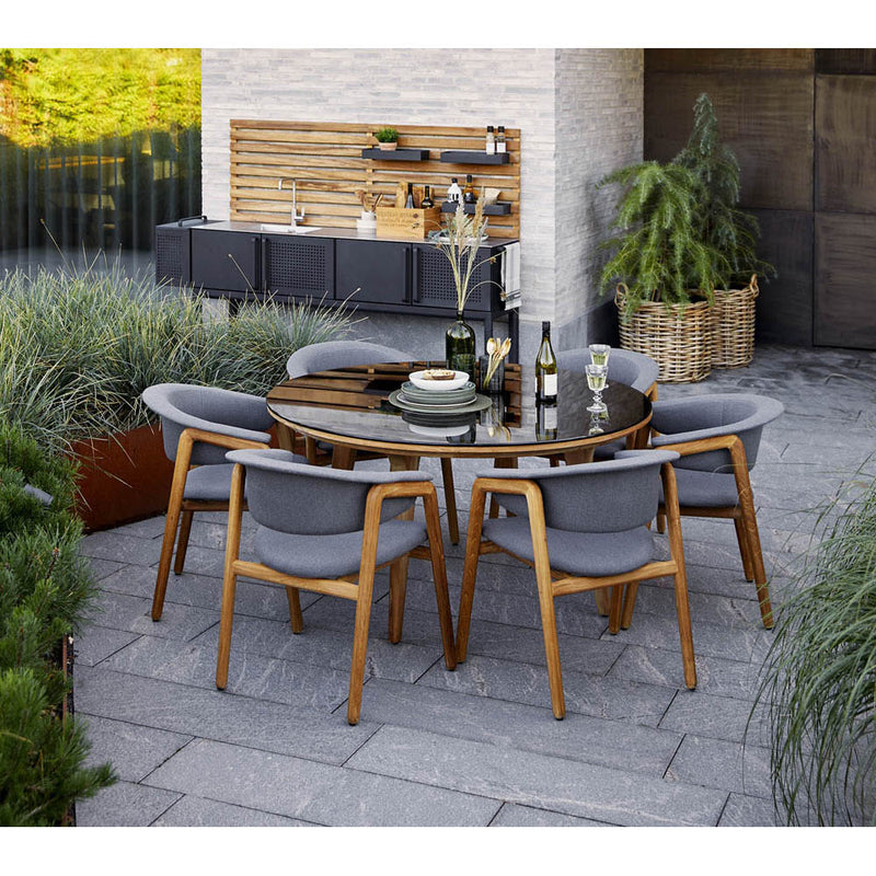 Aspect Dining Table, Diameter 56.69 Inch by Cane-line Additional Image - 10
