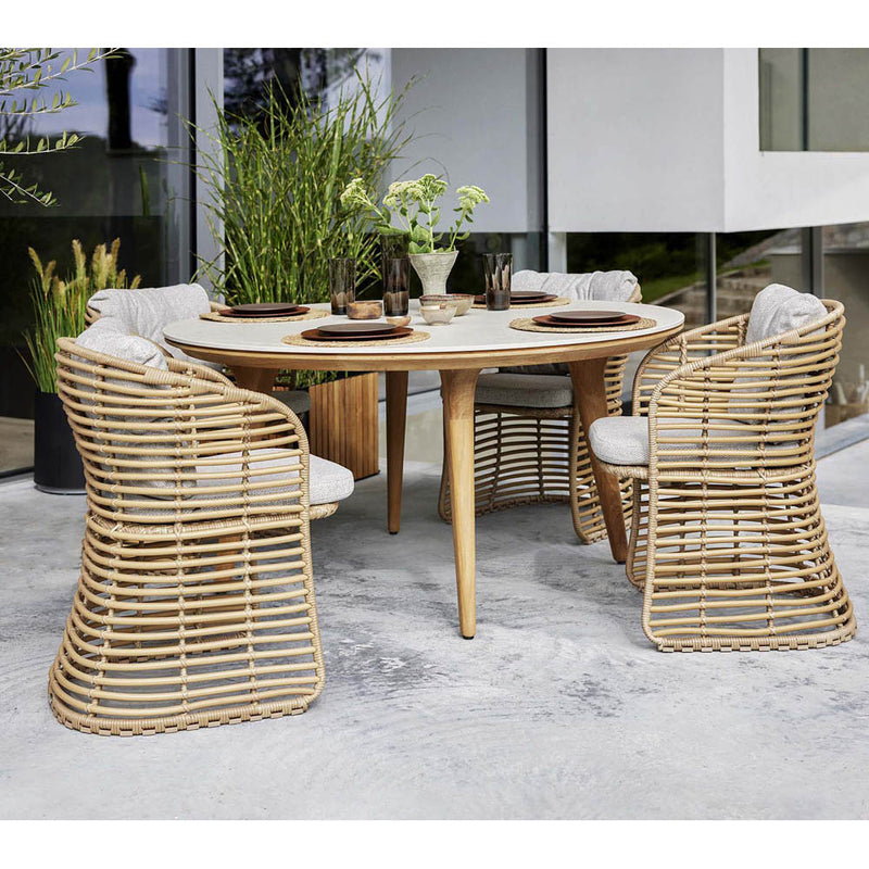 Aspect Dining Table, Diameter 56.69 Inch by Cane-line Additional Image - 4
