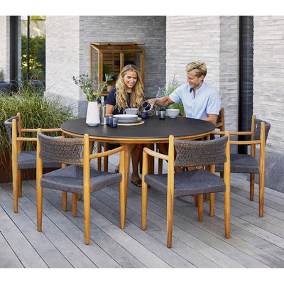 Aspect Dining Table, Diameter 56.69 Inch by Cane-line Additional Image - 8