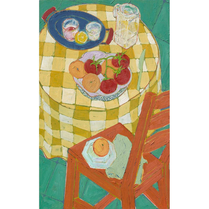 August fruit bowl Painting by Santa & Cole
