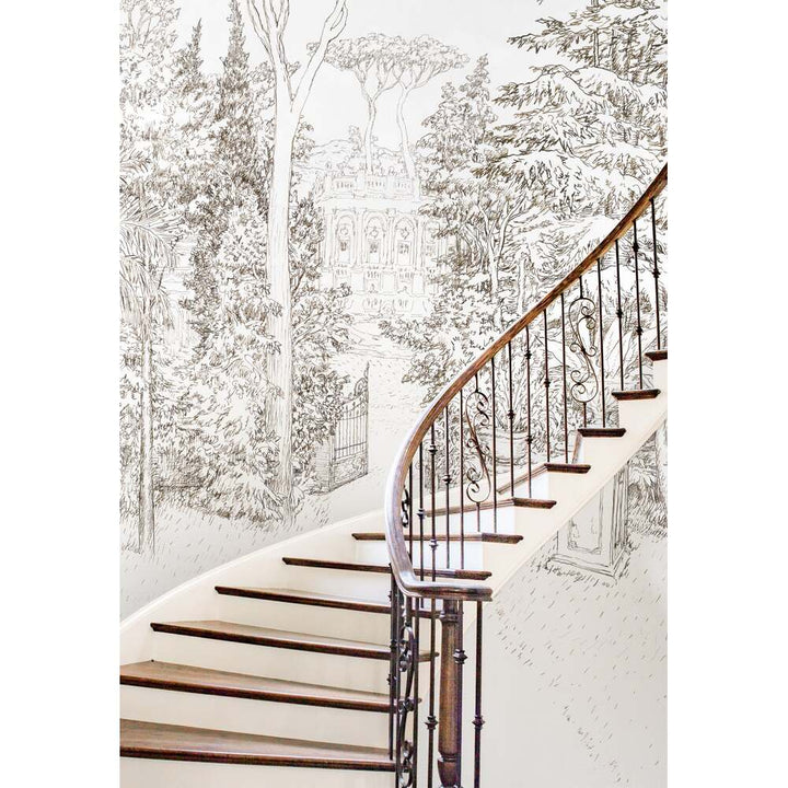 Baroque Garden Wallpaper by Isidore Leroy