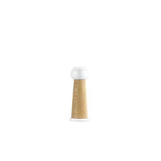 Barrel Salt Mill Small White by Normann Copenhagen