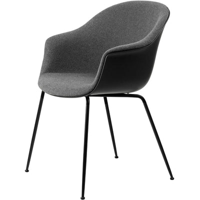 Bat Dining Chair Front Upholstered, Conic Base by Gubi