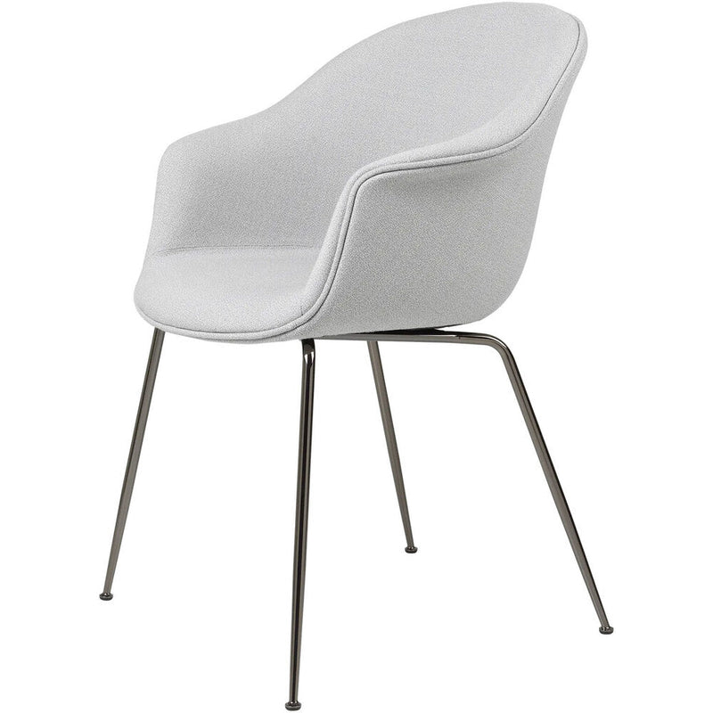 Bat Dining Chair Fully Upholstered, Conic Base by Gubi