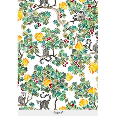 Bespoke Lemurs Wallpaper by Isidore Leroy - Additional Image - 1