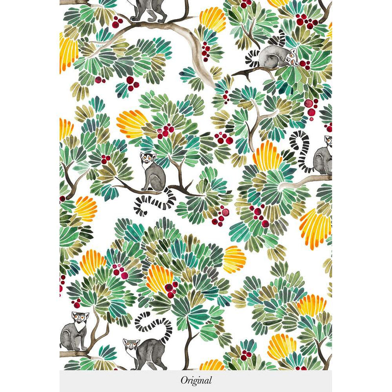 Bespoke Lemurs Wallpaper by Isidore Leroy - Additional Image - 1