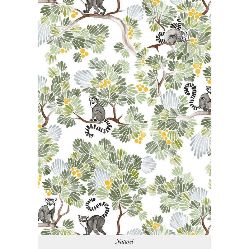 Bespoke Lemurs Wallpaper by Isidore Leroy - Additional Image - 2