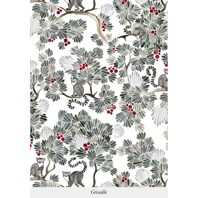 Bespoke Lemurs Wallpaper by Isidore Leroy - Additional Image - 3