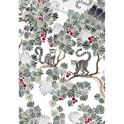 Bespoke Lemurs Wallpaper by Isidore Leroy
