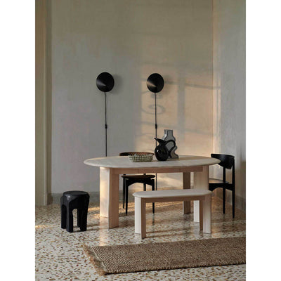 Bevel Table - Extendable x 1 White Oiled Beech by Ferm Living - Additional Image 1