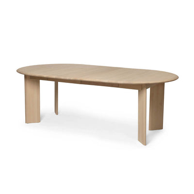Bevel Table - Extendable x 2 White Oiled Beech by Ferm Living - Additional Image 1