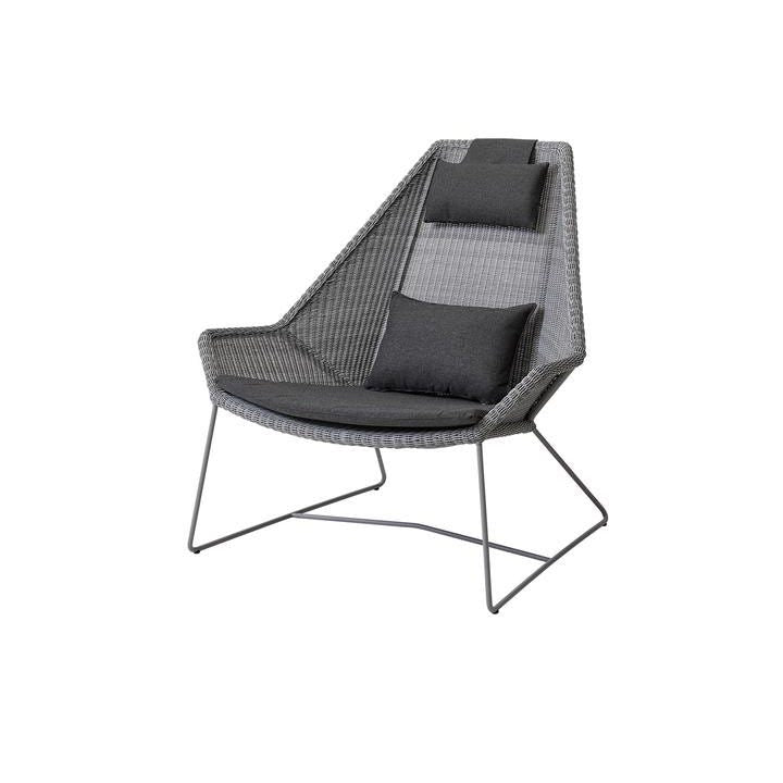 Breeze Highback Outdoor Lounge Chair by Cane-line