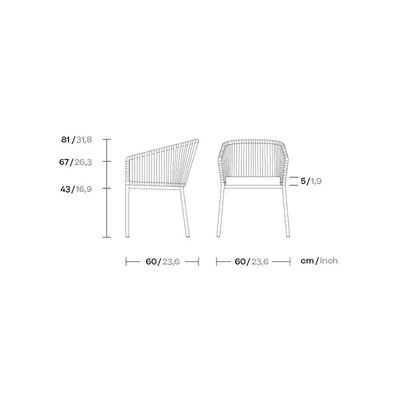 Bitta Dining Armchair By Kettal Additional Image - 3