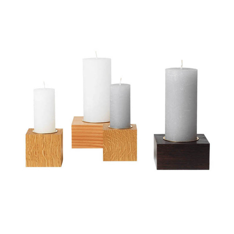 Block Candlestick Small by Carl Hansen & Son - Additional Image - 1