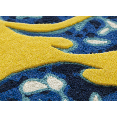 Blue China Chain Stitch, Hand Tufted Rug by GAN - Additional Image - 2