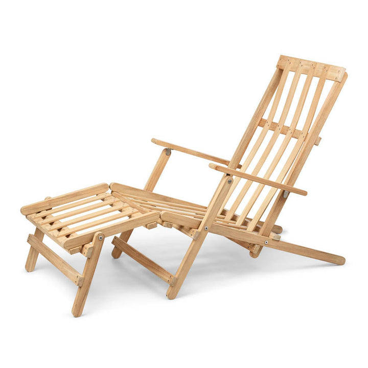 BM5565 Deck Chair with Footrest by Carl Hansen & Son
